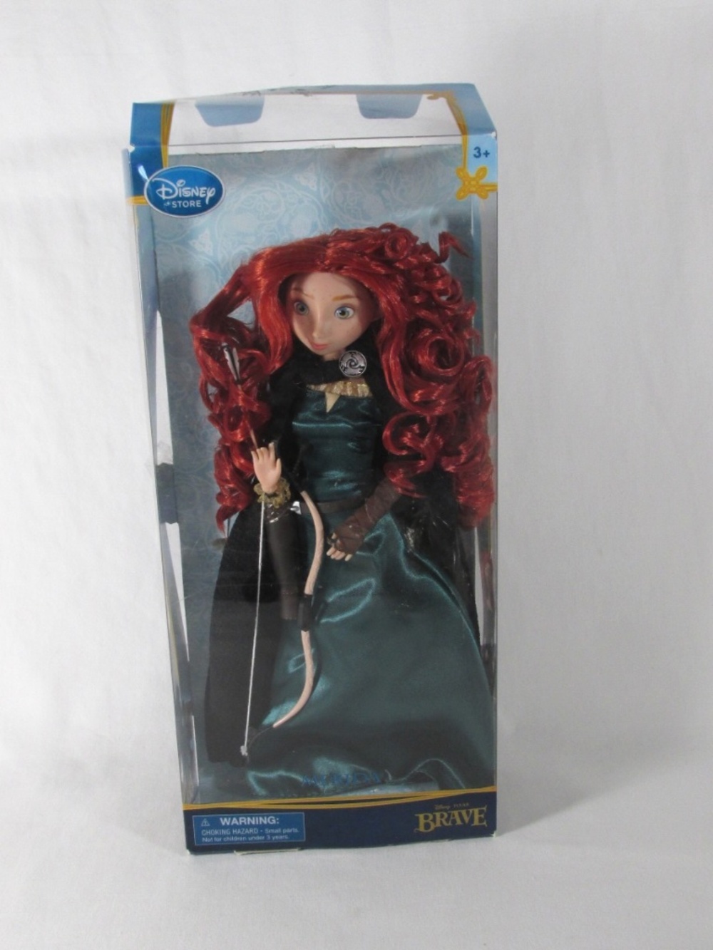 Disney Store Brave Merida Barbie Size Doll w Bow & Arrow Used w Box